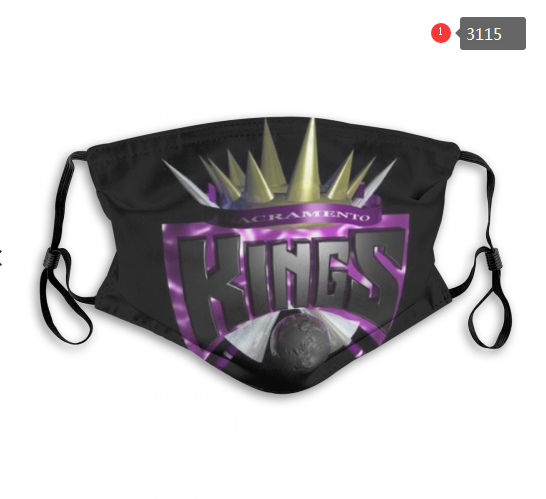 NBA Sacramento Kings #3 Dust mask with filter->nba dust mask->Sports Accessory
